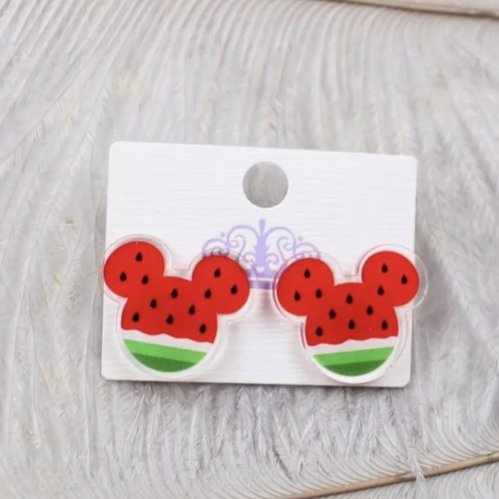 2/$10 Mickey Mouse Watermelon Studs